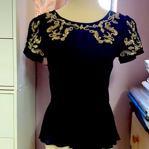 NEW black see thru back